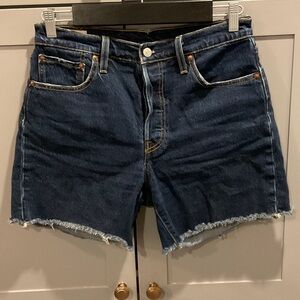 Levi's Dark Blue Jean Shorts